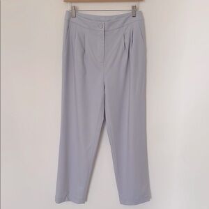 Bora Aksu Size 38 (US 6) Silver Purple Light Trouser Wool Blend